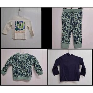 Amazon Essentials Boys Long-Sleeve Outfit Set, Pack of 4‎ Size 3T